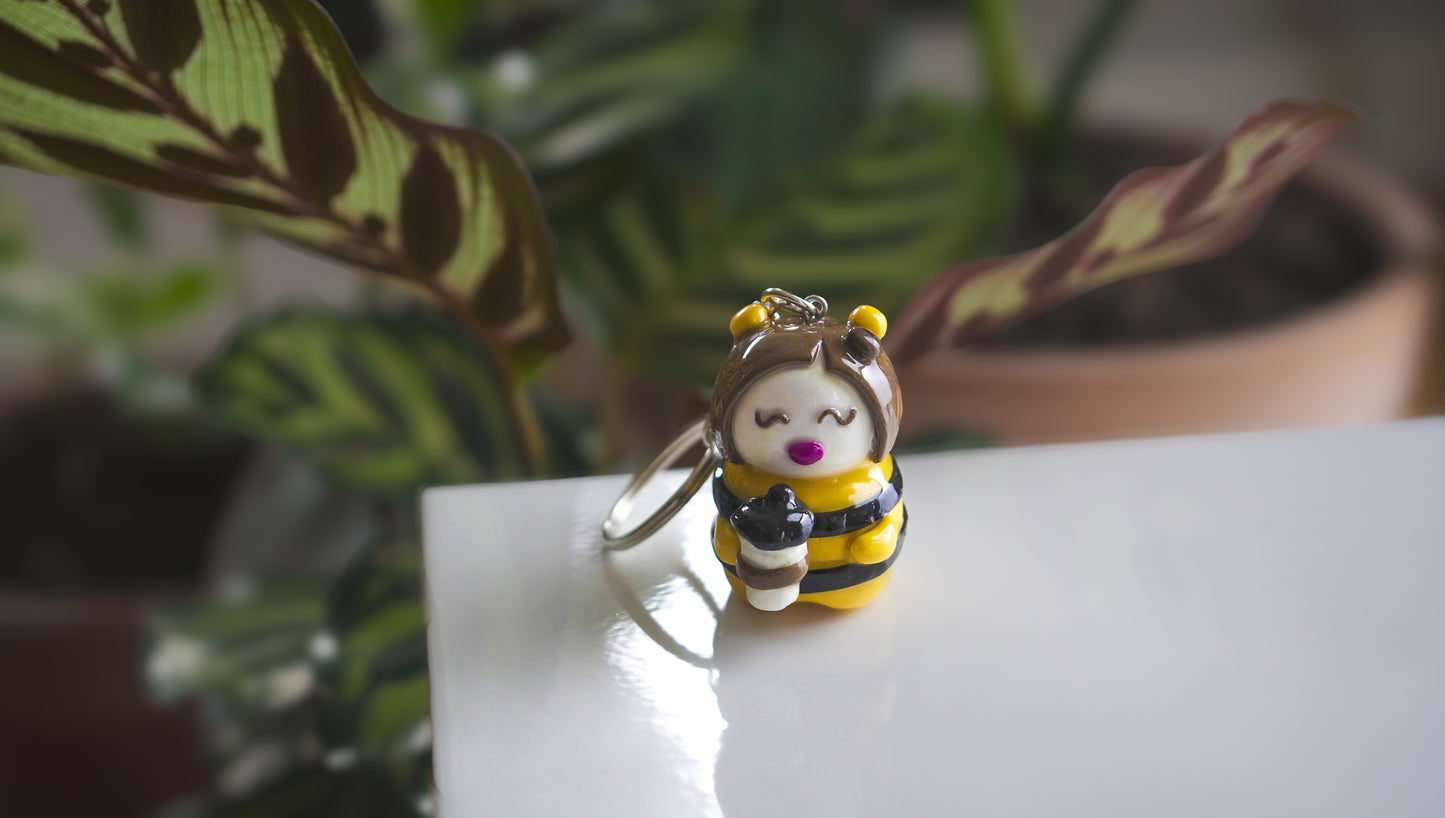 Honey Bee enyoying Coffee