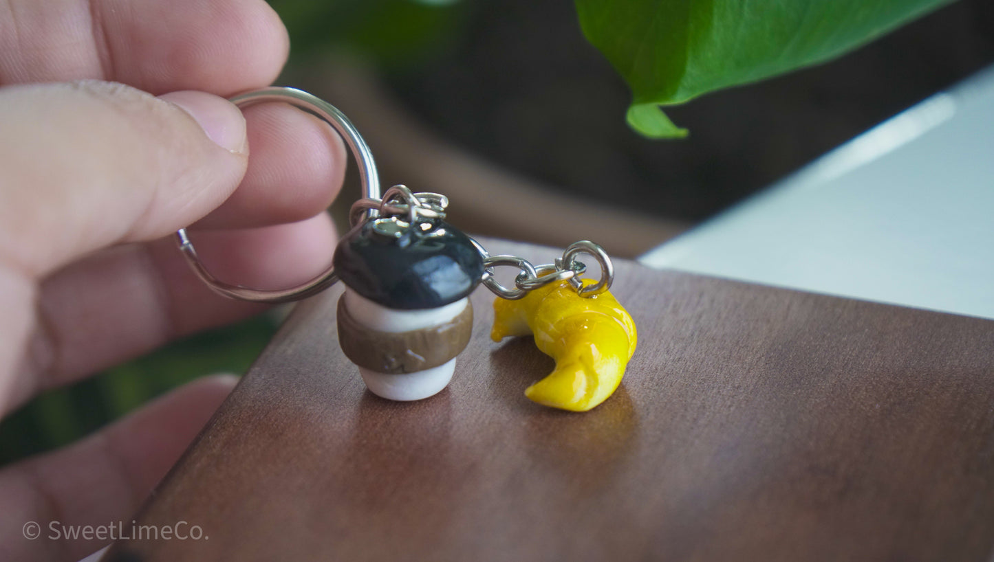 Coffee and Crossiant Charm
