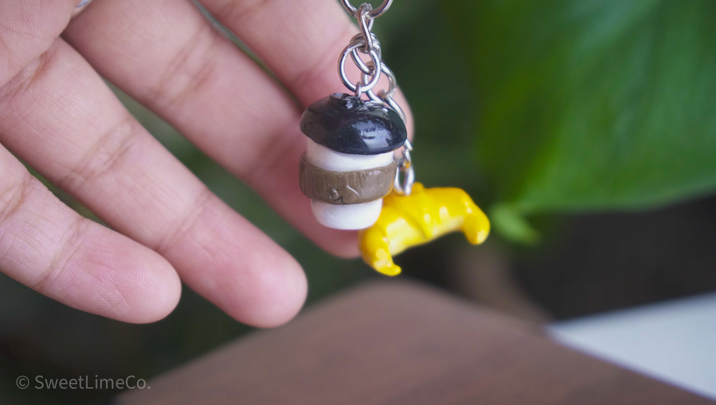Coffee and Crossiant Charm