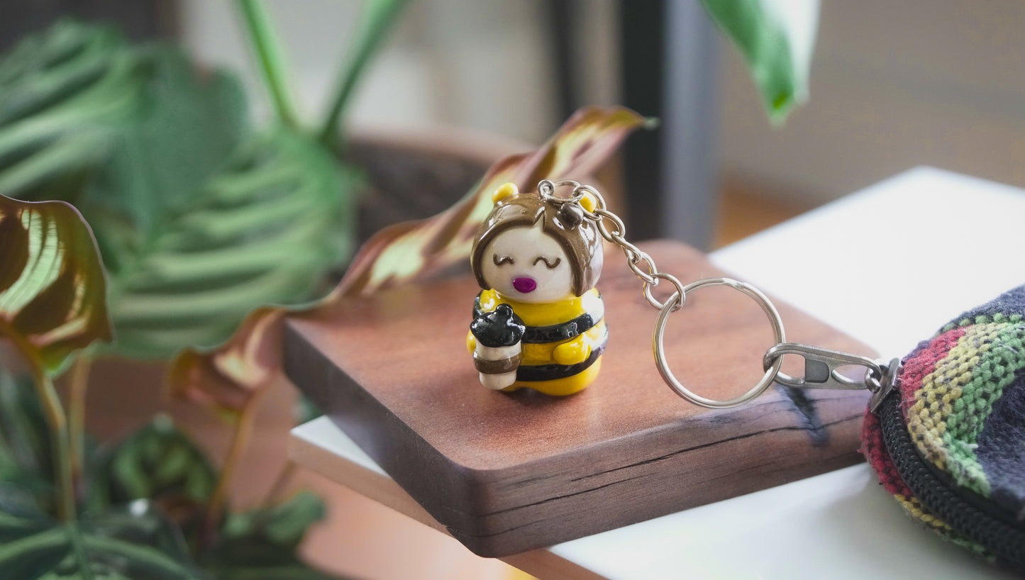 Honey Bee enyoying Coffee