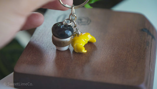 Coffee and Crossiant Charm